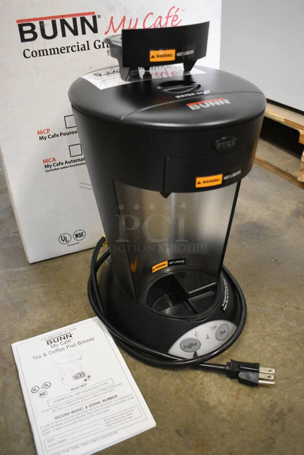 BRAND NEW IN BOX! Bunn Model MCP Metal Commercial Countertop Single Cop Pod Brewer. 120 Volts, 1 Phase. 8x11x12 - Image 3 of 8
