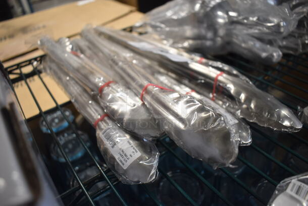 8 BRAND NEW! Winco Metal Tongs. 12