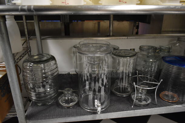 ALL ONE MONEY! Lot of Various Items on and Under Table Including Poly Buckets. (ice room) - Image 5 of 6