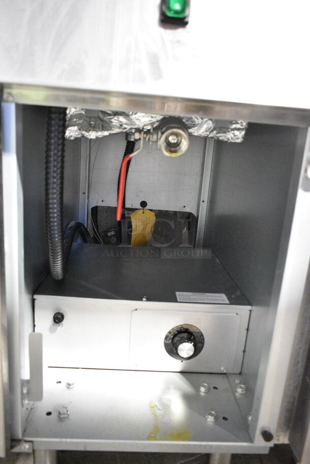 BRAND NEW SCRATCH AND DENT! 2023 Cookline CF-40E-240-3 Stainless Steel Commercial Floor Style Electric Powered Deep Fat Fryer. 240 Volts, 3 Phase.  - Image 7 of 10