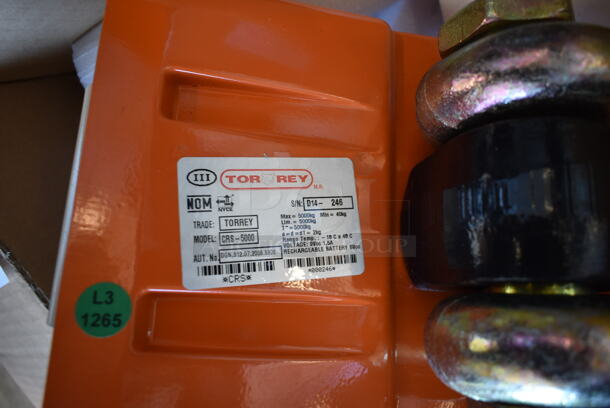 BRAND NEW SCRATCH AND DENT! Torrey CRS-5000 Orange Metal 10,000 lb. Digital Crane Scale - Image 5 of 5