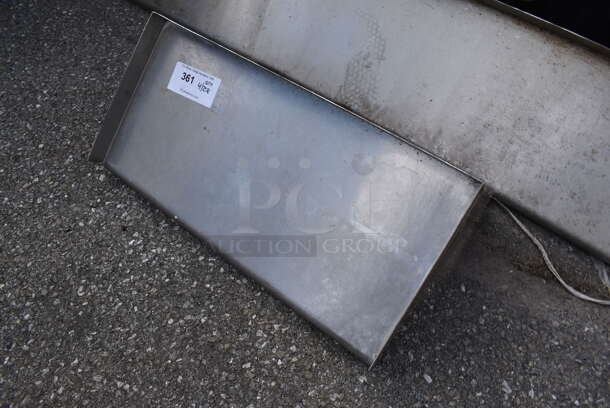 Metal Shelf w/ Wall Mount Brackets. - Image 1 of 3