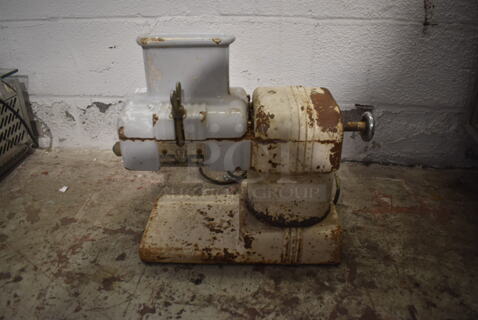 Allied Store 105 Metal Commercial Countertop Meat Tenderizer. Tested and Powers On But Parts Do Not Move