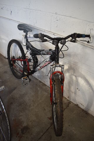 Mongoose XR-TS Red and Black Metal Bicycle. 24x60x44