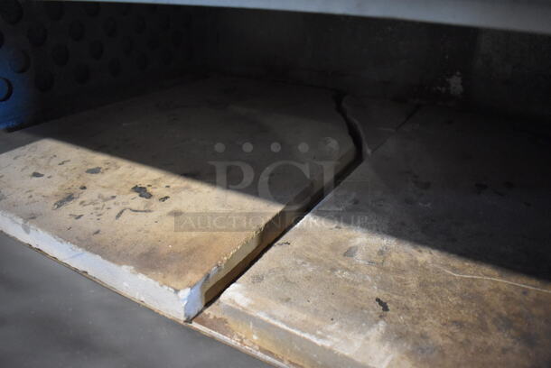 2 Bakers Pride D125 Stainless Steel Commercial Natural Gas Powered Single Deck Pizza Oven w/ Cooking Stones on Metal Legs. 125,000 BTU. 65.5x43x70. 2 Times Your Bid! - Image 6 of 10