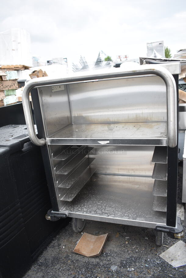BRAND NEW SCRATCH AND DENT! Suzy Q Lakeside Stainless Steel Walnut Dining Room Meal Serving System with One Heated Well on Commercial Casters. Tested and Working! - Image 3 of 8