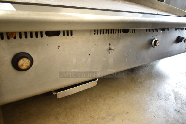 54400547 Stainless Steel Commercial Countertop Natural Gas Powered Flat Top Griddle.  - Image 3 of 7