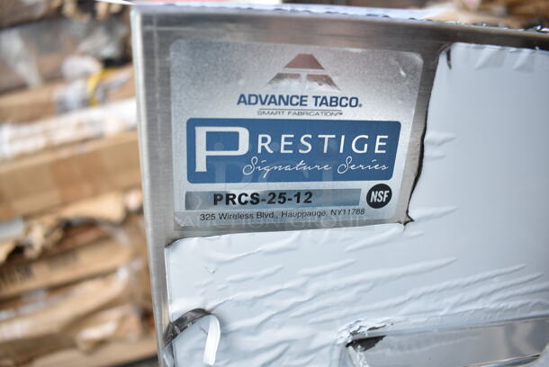 BRAND NEW SCRATCH AND DENT! Advance Tabco PRCS-25-12 Underbar Hand Sink with Glass Rinser - 25" x 12". No Legs.  - Image 7 of 7