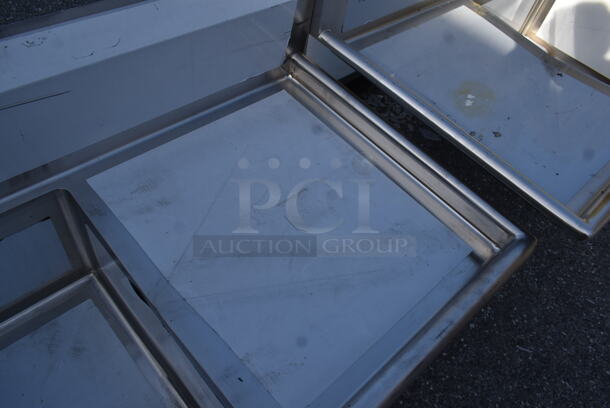 BRAND NEW SCRATCH AND DENT! Regency 600S12323224 Stainless Steel Commercial Single Bay Sink w/ Dual Drain Boards. No Legs. Bay 23x23. Drain Boards 22x25 - Image 5 of 6