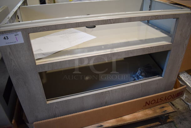 BRAND NEW! Royston 62110980-296 Wood Pattern and Metal Counter. 42x42x26.5 - Image 3 of 6