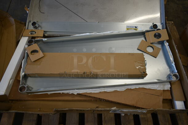 BRAND NEW SCRATCH AND DENT! Steelton 522ETSG3060 Stainless Steel Table w/ Under Shelf. Stock Picture Used as Gallery.  - Image 6 of 8