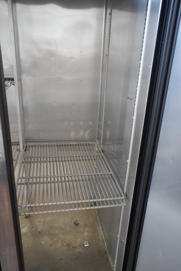 2015 True T-35 Stainless Steel Commercial 2 Door Reach In Cooler w/ Poly Coated Racks. 115 Volts, 1 Phase. Tested and Working! - Image 4 of 6
