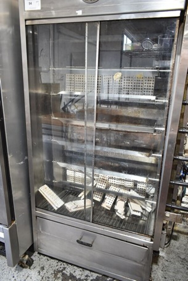 Boston Stainless Steel Commercial 6 Spit Rotisserie Oven.  - Image 2 of 8