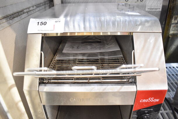 2024 Crosson CCT-500 Stainless Steel Commercial Countertop Electric Powered Conveyor Toaster Oven. 120 Volts, 1 Phase. Tested and Working! - Image 3 of 5