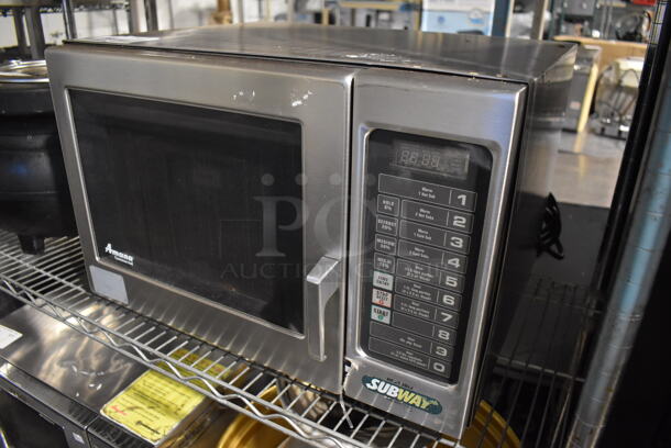 Amana RFS10SW2 Stainless Steel Commercial Countertop Microwave Oven. 120 Volts, 1 Phase. 21.5x19x15 - Image 2 of 7