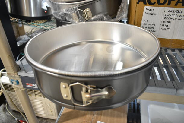 3 BRAND NEW SCRATCH AND DENT! Choice 407SFPANNS12 12" x 3" Non-Stick Aluminized Steel Springform Cake Pan. 3 Times Your Bid!  - Image 3 of 5