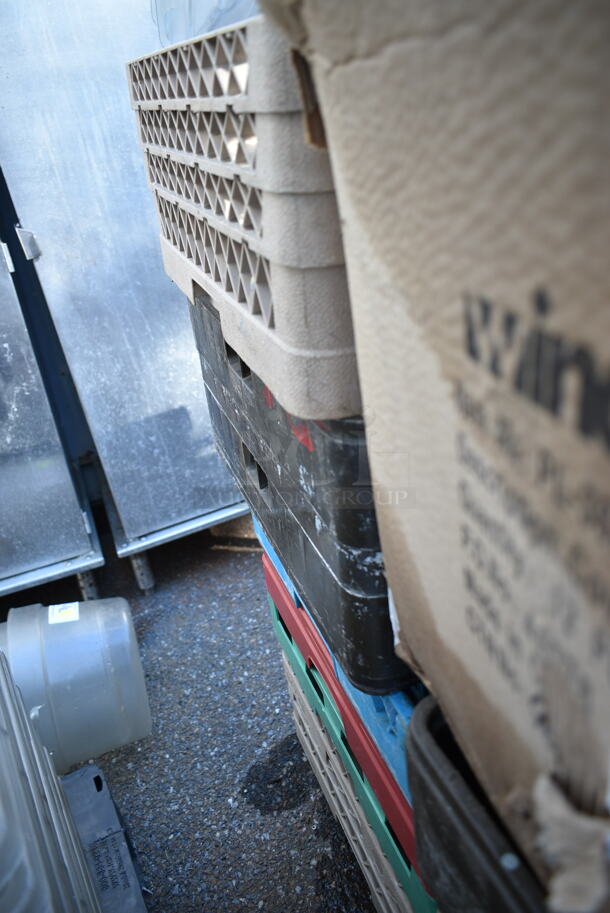 PALLET LOT of Various Items Including Dish Caddies, Orange Bin and Poly Buckets - Image 9 of 9