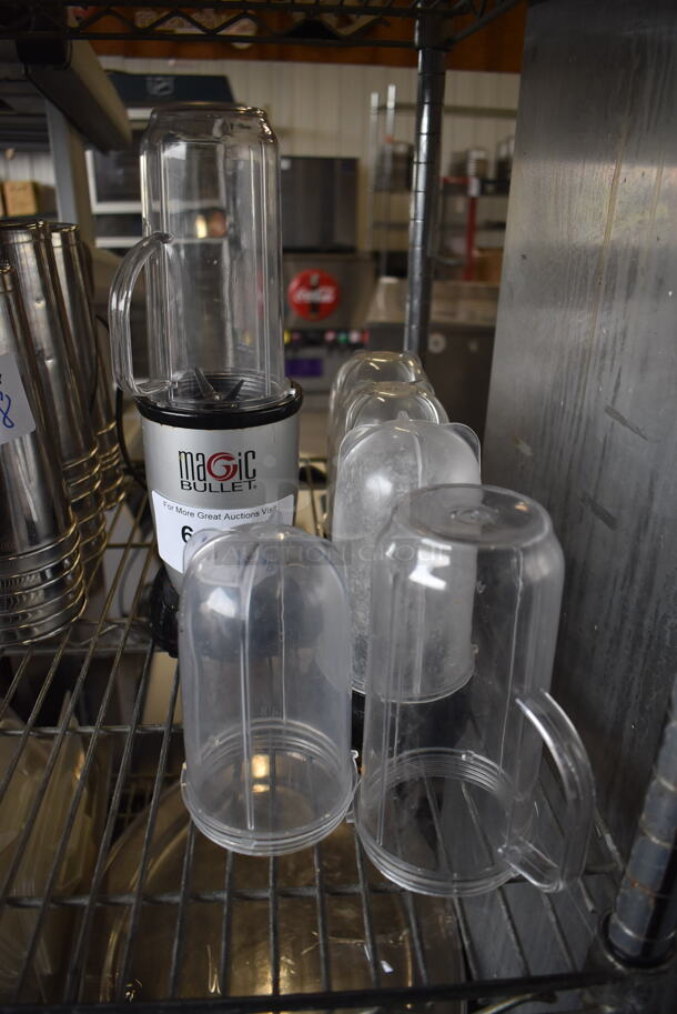 Magic Bullet Countertop Blender w/ 6 Poly Cups and 4 Blades. 5x5x13. Tested and Working! - Image 1 of 5