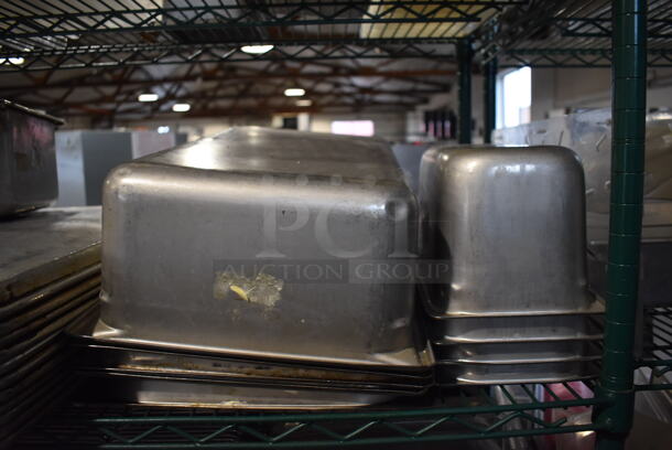 ALL ONE MONEY! Tier Lot of Various Items Including Metal Baking Pans and Stainless Steel Drop In Bins - Image 3 of 4
