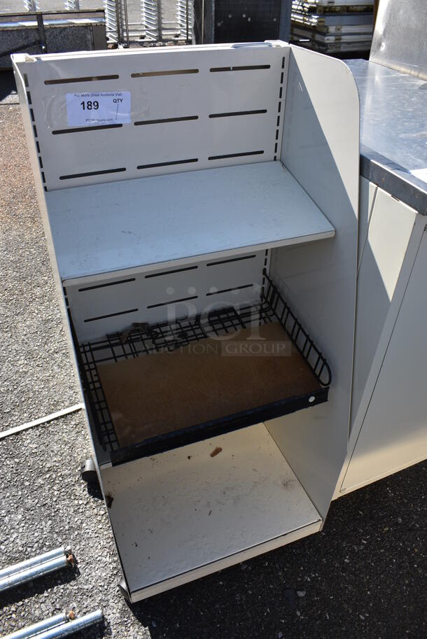 White Shelving Unit on Casters. 18x17x41 - Image 2 of 4