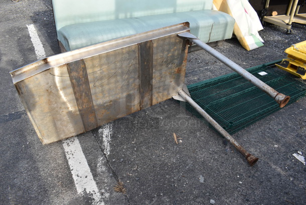 Stainless Steel Commercial Dishwasher Table. 50x28x37 - Image 3 of 5