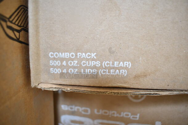 PALLET LOT of 14 BRAND NEW Boxes Including Genpak 22500 Large Hinged Sandwich Containers, Greenware 6" Square Containers, Ellipso E-504 Combo Pack 4 oz Cups and Lids. 14 Times Your Bid!  - Image 7 of 7