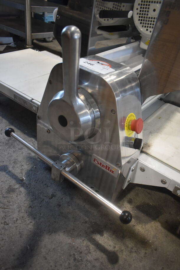 Estella 348DSC67 Commercial Stainless Steel Countertop Reversible Dough Sheeter. 110 Volts, 1 Phase. Tested and Working! - Image 4 of 8