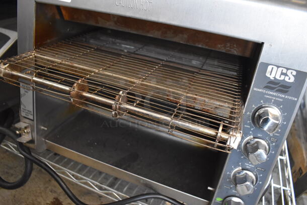 Star QCS-3-140BH Stainless Steel Commercial Countertop Electric Powered Conveyor Oven Toaster. 208 Volts, 1 Phase.  - Image 3 of 6