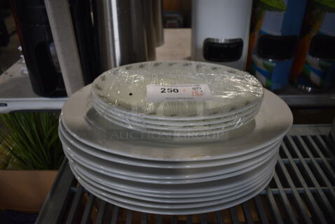 ALL ONE MONEY! Lot of 13 Various White Ceramic Oval Plates
