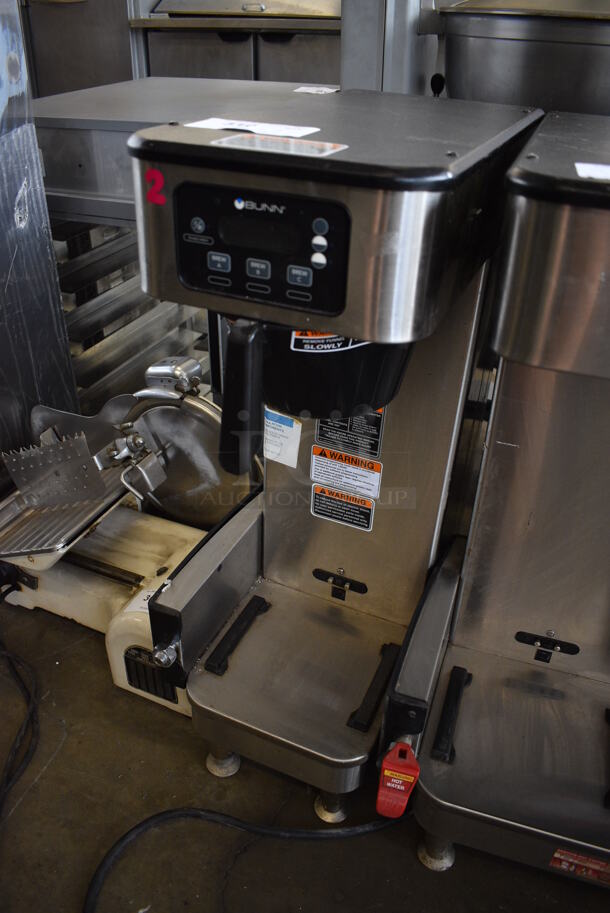 2018 Bunn Model ICB SH Stainless Steel Commercial Countertop Coffee Machine w/ Hot Water Dispenser and Poly Brew Basket. 120/208 Volts, 1 Phase. 10x21x33 - Image 2 of 5