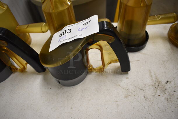 ALL ONE MONEY! Lot of 6 Various Amber Colored Items! Includes 7.5x4x7.5 - Image 3 of 3