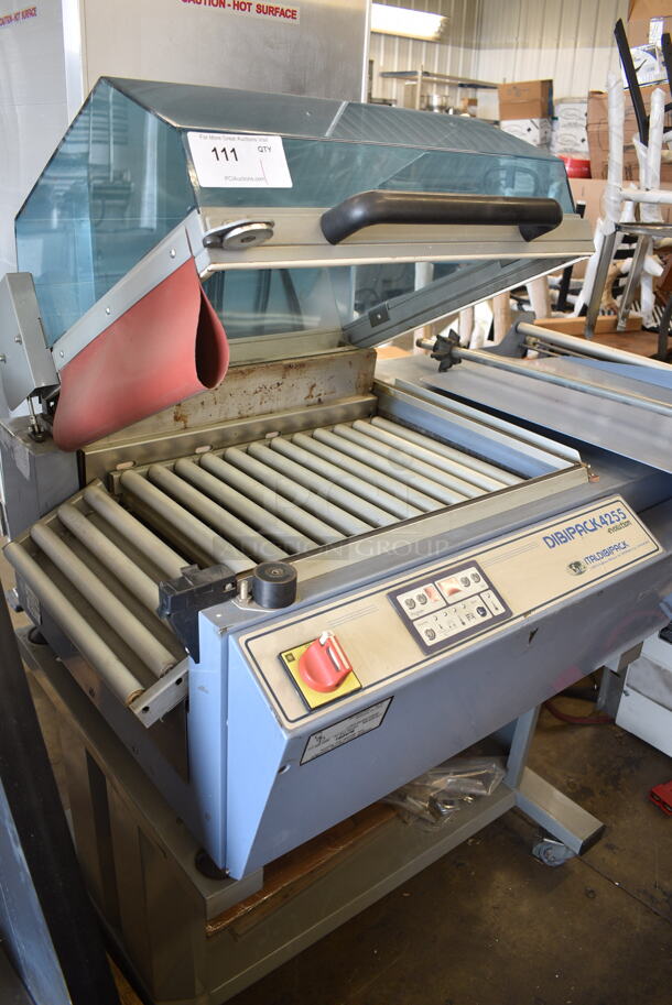 Italdibipack Dibipack 4255 EV Evolution Metal Commercial Floor Style Wrapping Station on Commercial Casters. 220 Volts.  - Image 2 of 9
