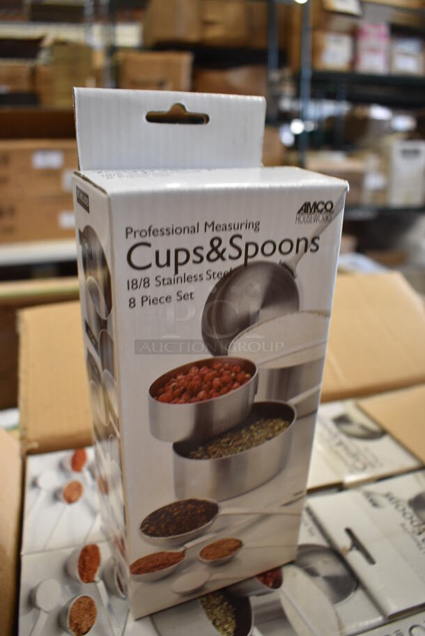 12 BRAND NEW IN BOX! Amco Stainless Steel Professional Measuring Cups and Spoons! 12 Times Your Bid! - Image 3 of 3