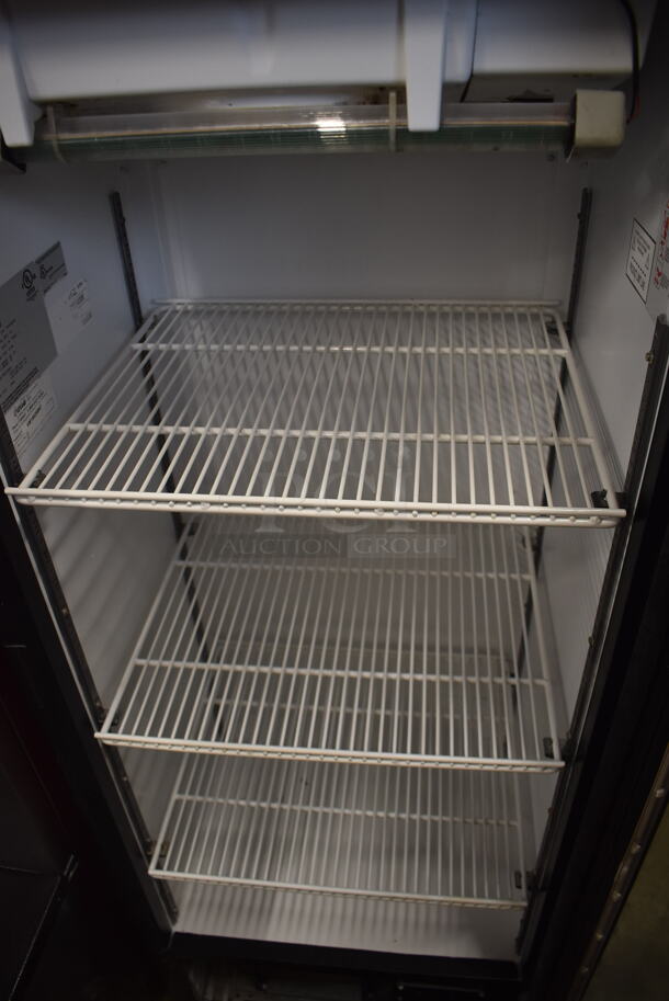 Imbera VR12 Commercial Single Door Merchandiser Cooler With Black Trim And Polycoated Shelves. 115V, 1 Phase. Tested and Powers On But Does Not Get Cold - Image 4 of 6