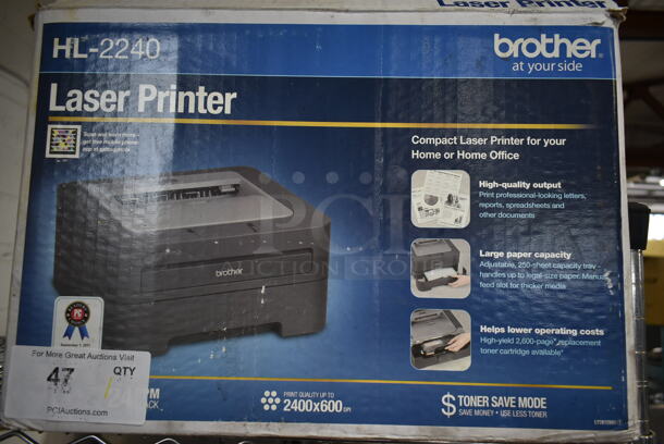 IN ORIGINAL BOX! Brother HL-2240 Countertop Laser Printer