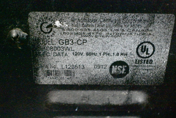 Grindmaster GB3-CP Metal Commercial Countertop Cappuccino Machine. 120 Volts, 1 Phase.  - Image 4 of 4
