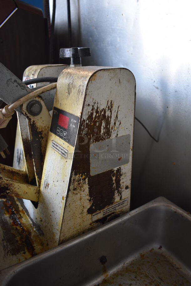 Dough Xpress Model DM-18 Metal Commercial Countertop Dough Press and Galanz Mini Cooler. 22x29x50. Tested and Dough Press Is Working But Cooler Does Not Power On - Image 9 of 9