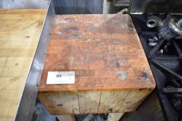 Butcher Block Cutting Table.  - Image 3 of 3
