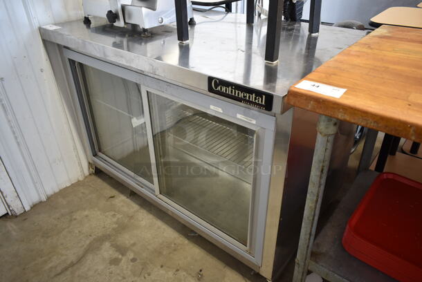 Continental SW48-SGD Stainless Steel Commercial 2 Door Cooler Merchandiser. 115 Volts, 1 Phase. Tested and Powers On But Does Not Get Cold - Image 2 of 7