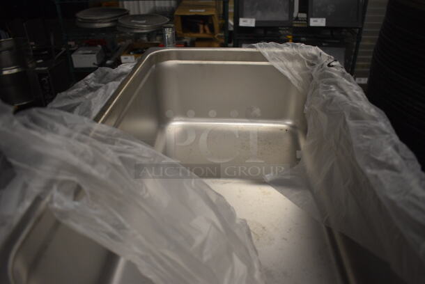 3 BRAND NEW! Stainless Steel Full Size Drop In Bins. 1/1x6. 3 Times Your Bid! - Image 3 of 3