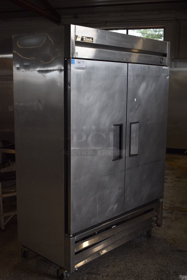 2013 True T-49F ENERGY STAR Stainless Steel Commercial 2 Door Reach In Freezer w/ Poly Coated Racks. 115 Volts, 1 Phase. Tested and Working! - Image 2 of 7