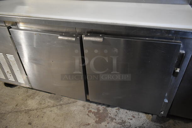 Marsal BM68 Stainless Steel Commercial Prep Table w/ Drop In Bins and Cutting Board on Commercial Casters. 115 Volts, 1 Phase. Tested and Working! - Image 4 of 8