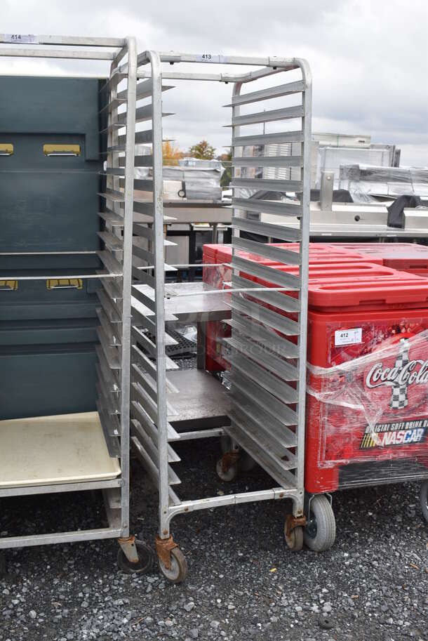 Metal Commercial Pan Transport Rack on Commercial Casters. 20.5x27x68 - Image 3 of 6