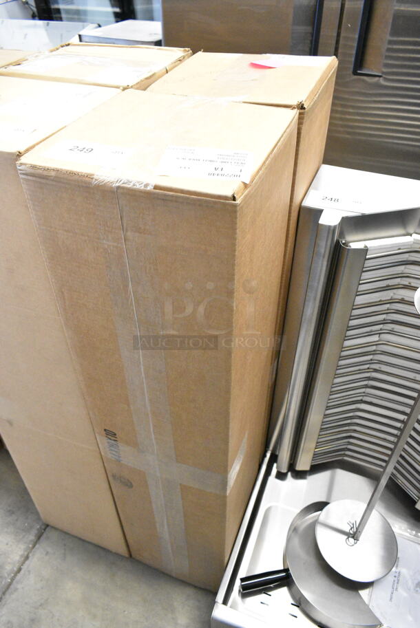 2 BRAND NEW IN BOX! Steelite International DW0499MBK Portable Single Head Heat Lamp. 2 Times Your Bid!  - Image 2 of 4