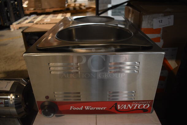 BRAND NEW SCRATCH AND DENT IN BOX! 2021 Avantco 177W50 Stainless Steel Commercial Countertop Full Size Electric Powered Food Warmer. 120 Volts, 1 Phase. 14.5x22.5x9.5. Tested and Working!
