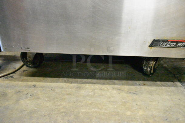 Turbo Air TUR-28SD Stainless Steel Commercial Single Door Undercounter Cooler on Commercial Casters. 115 Volts, 1 Phase. Tested and Powers On But Does Not Get Cold - Image 3 of 5