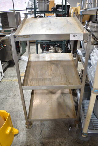 Metal 3 Tier Cart on Commercial Casters. 