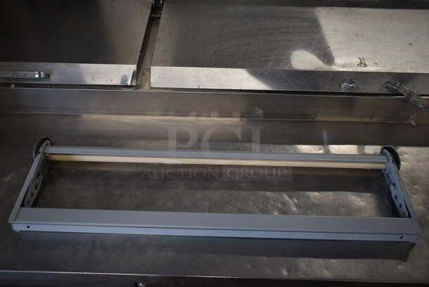 3 BRAND NEW SCRATCH AND DENT! Gray Metal Butcher Paper Roll Holders. 3 Times Your Bid! - Image 5 of 6