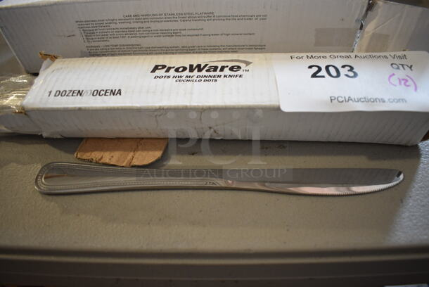 12 BRAND NEW IN BOX! ProWare Stainless Steel Knives. 9