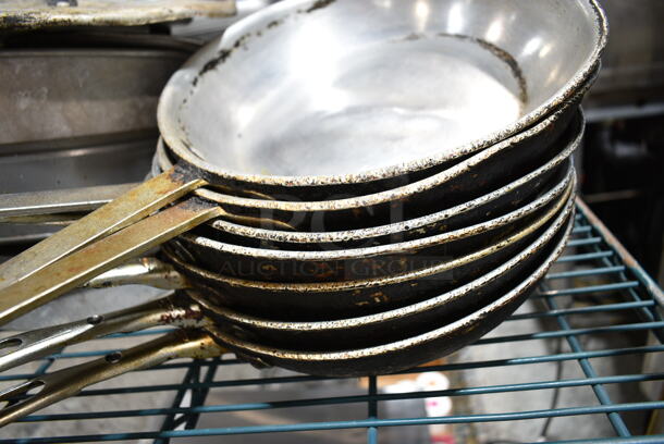 ALL ONE MONEY! Lot of Various Items Including Poly Spatulas, Metal Skillets, Round Baking Pans and Lid.  - Image 4 of 6